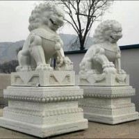 DW-1002_动物雕刻-石狮子