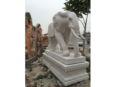 石雕汉白玉大象图3