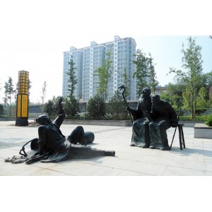 铜雕-传统人物雕塑-公园铸铜雕塑