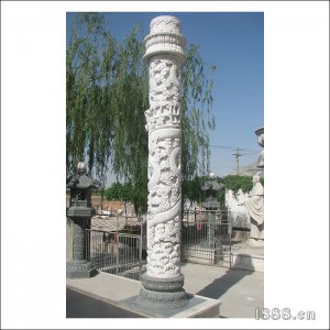 石雕文化柱-龙柱-104
