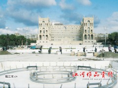 曲阳雕刻-阿塞拜疆政府前广场喷泉及石材铺装工程