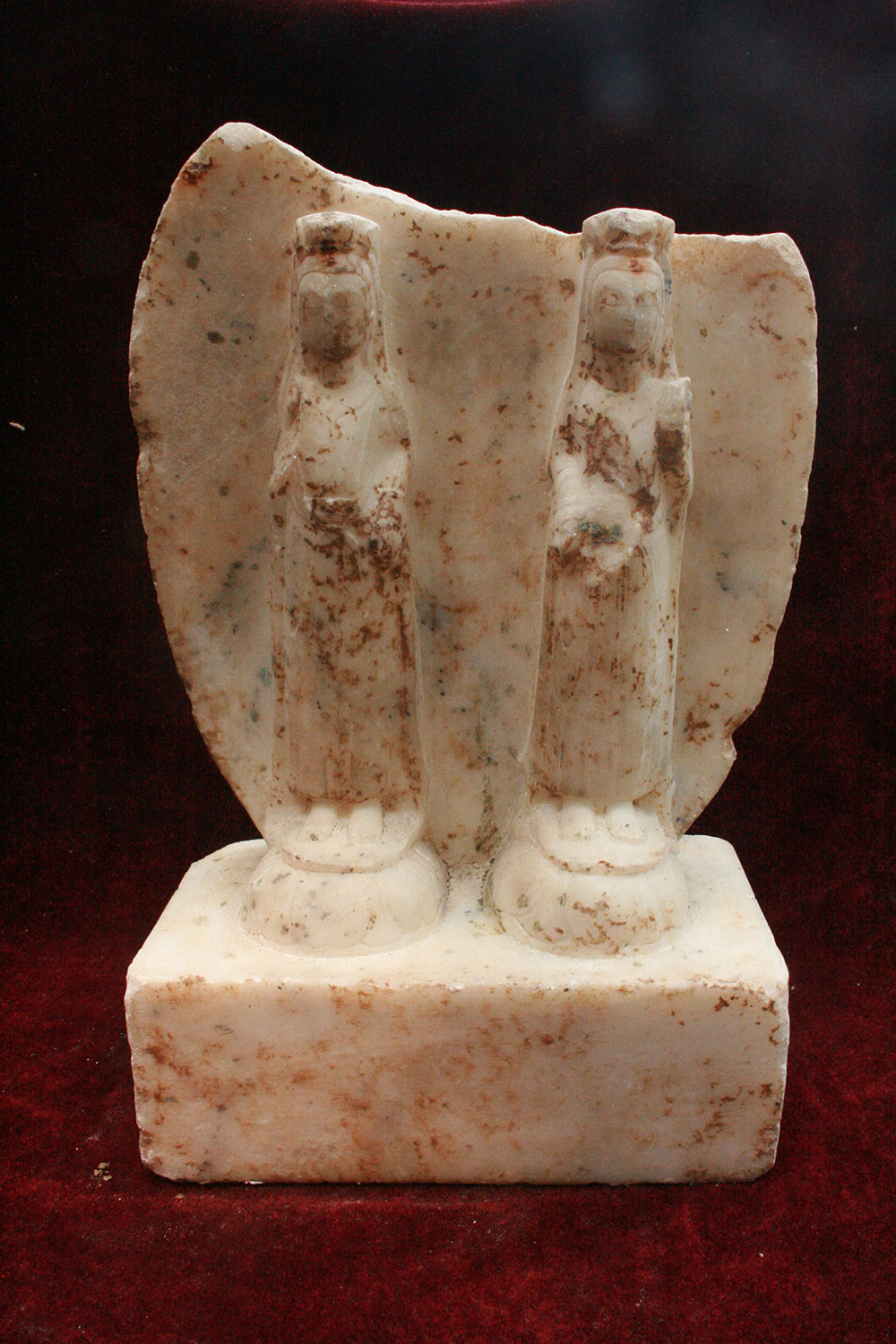 修德寺塔-开皇七年双观音白石造像